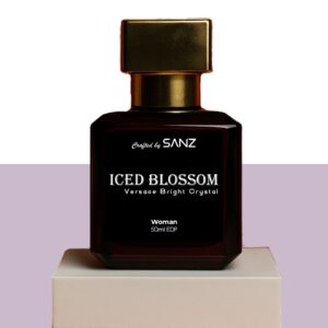 SANZ ICED BLOSSOM 50ml women’s perfume – floral citrus fresh fragrance inspired by Versace Bright Crystal in Pakistan