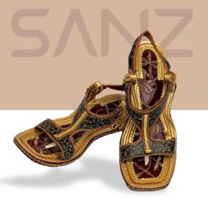 Ethnic Tilla Kheri Shoes with cushioned comfort and slip-on design.