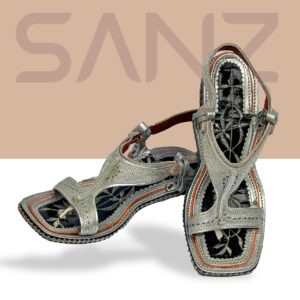 Traditional Tilla Kheri Shoes with ergonomic footbed and artisan detailing.