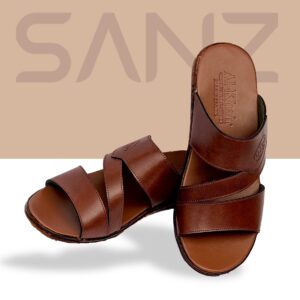 Genuine SANZ leather sandals – handcrafted comfort for men in Pakistan