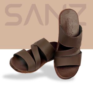 Elegant SANZ men’s leather sandals – durable summer footwear for everyday comfort