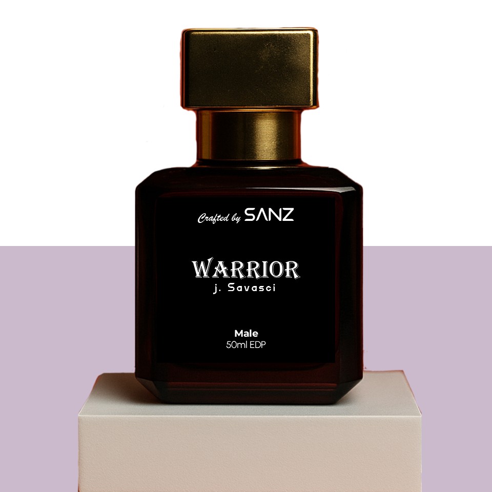 SANZ WARRIOR 50ml perfume bottle – floriental fruity musky men’s fragrance in Pakistan