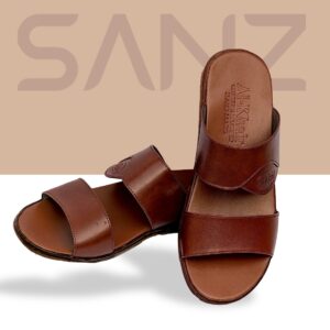 Hand-stitched SANZ leather sandals – comfortable men’s casual footwear